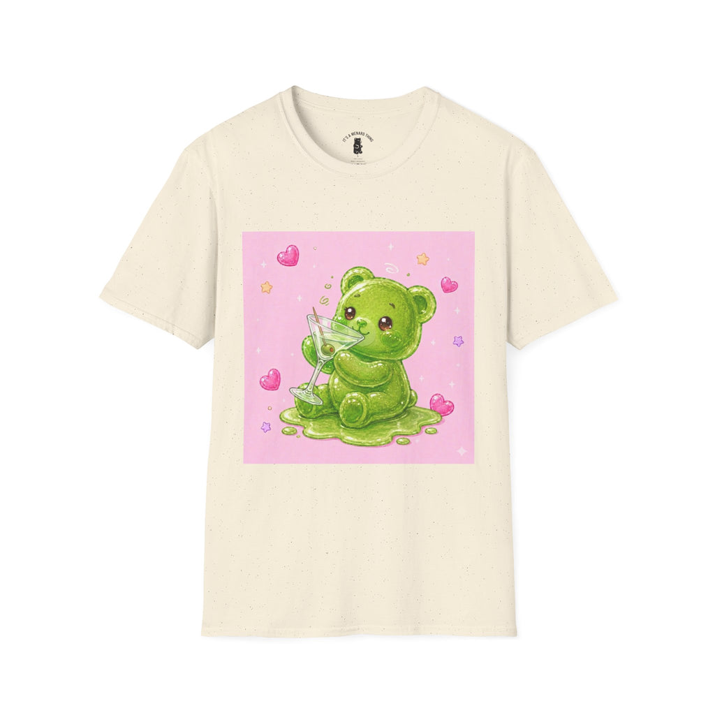 Yummy Martini, Green Oozy Boozy Gummy Drinking Pal- Kawaii Graphic Shirt
