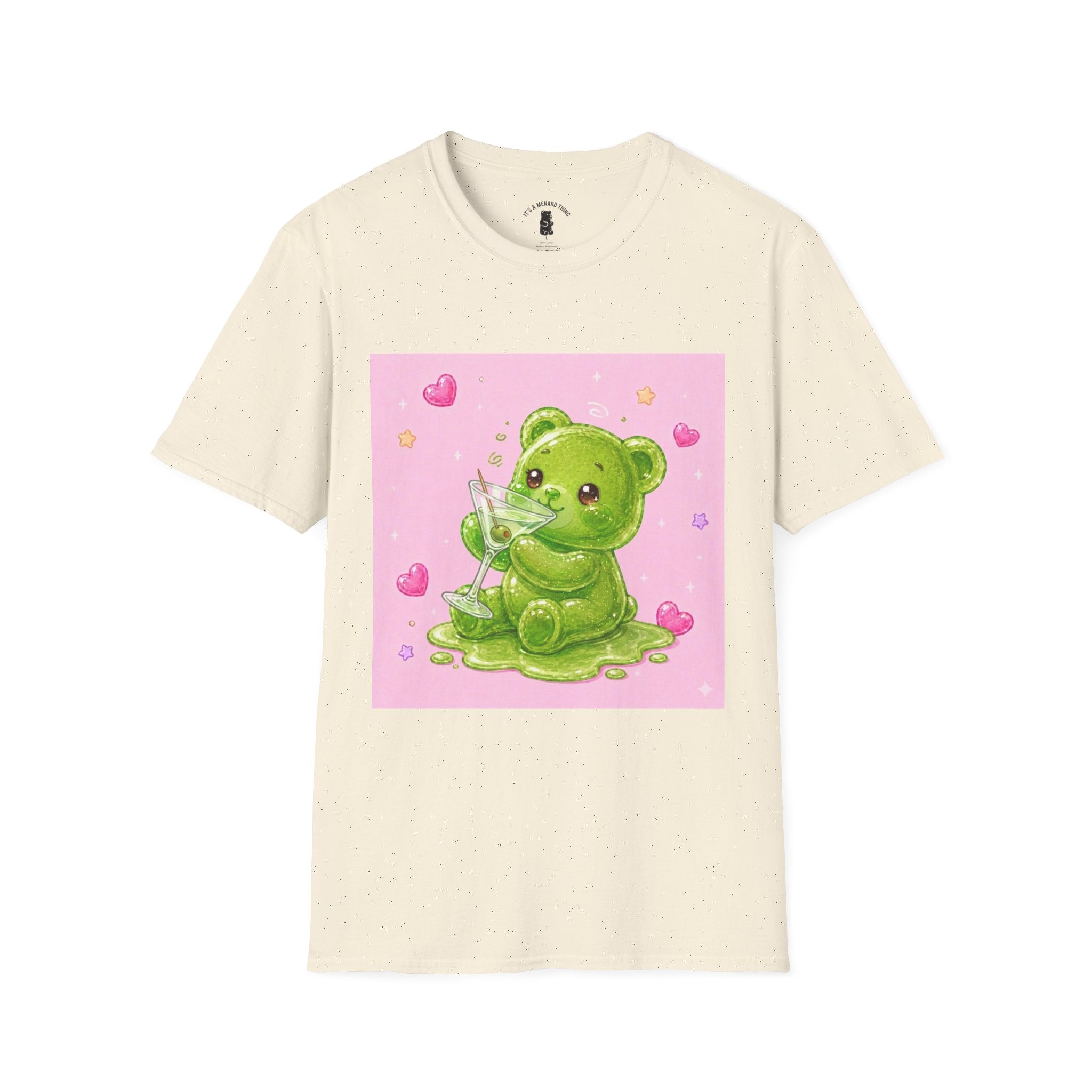 Yummy Martini, Green Oozy Boozy Gummy Drinking Pal- Kawaii Graphic Shirt