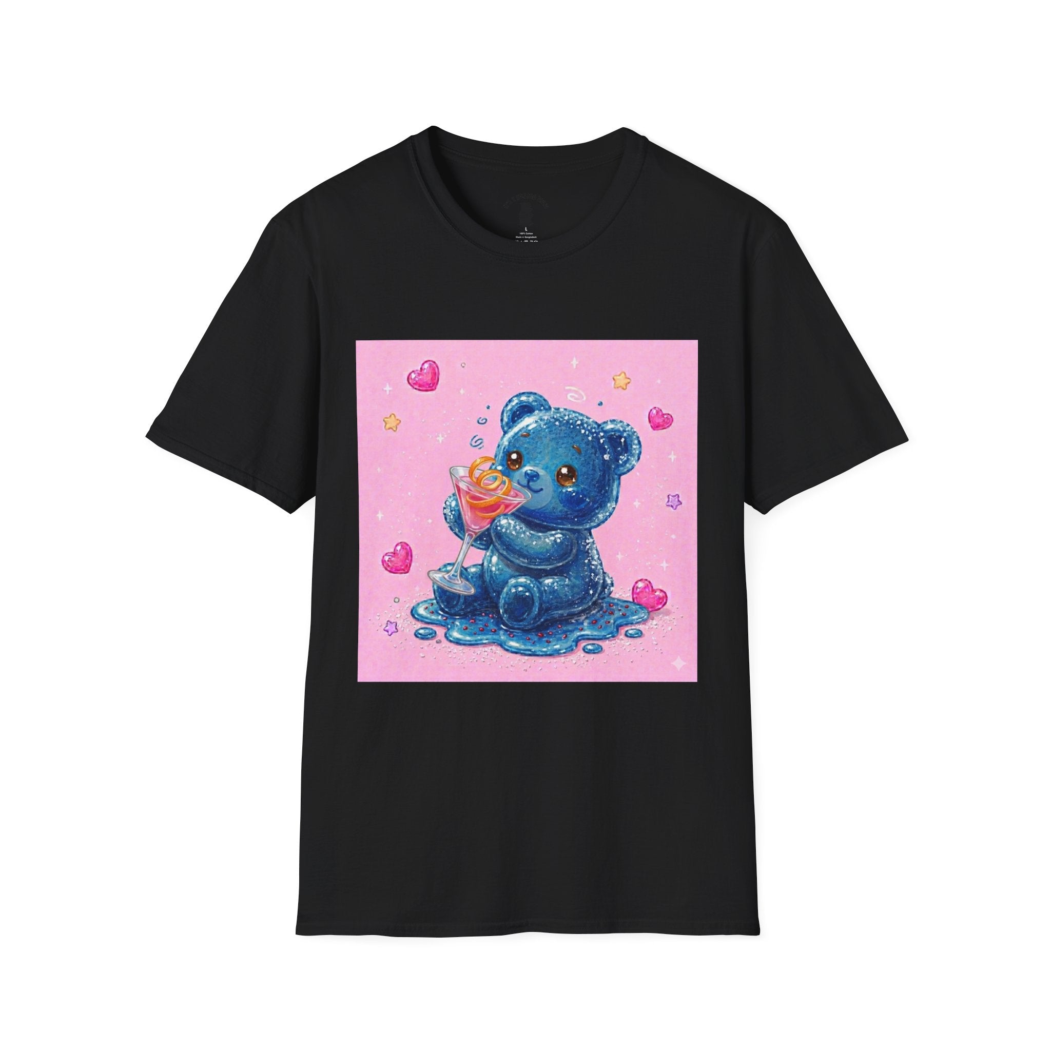 Special Cosmo Delight, Blue Oozy Boozy Gummy Bear Drinking Pal- Graphic Shirt