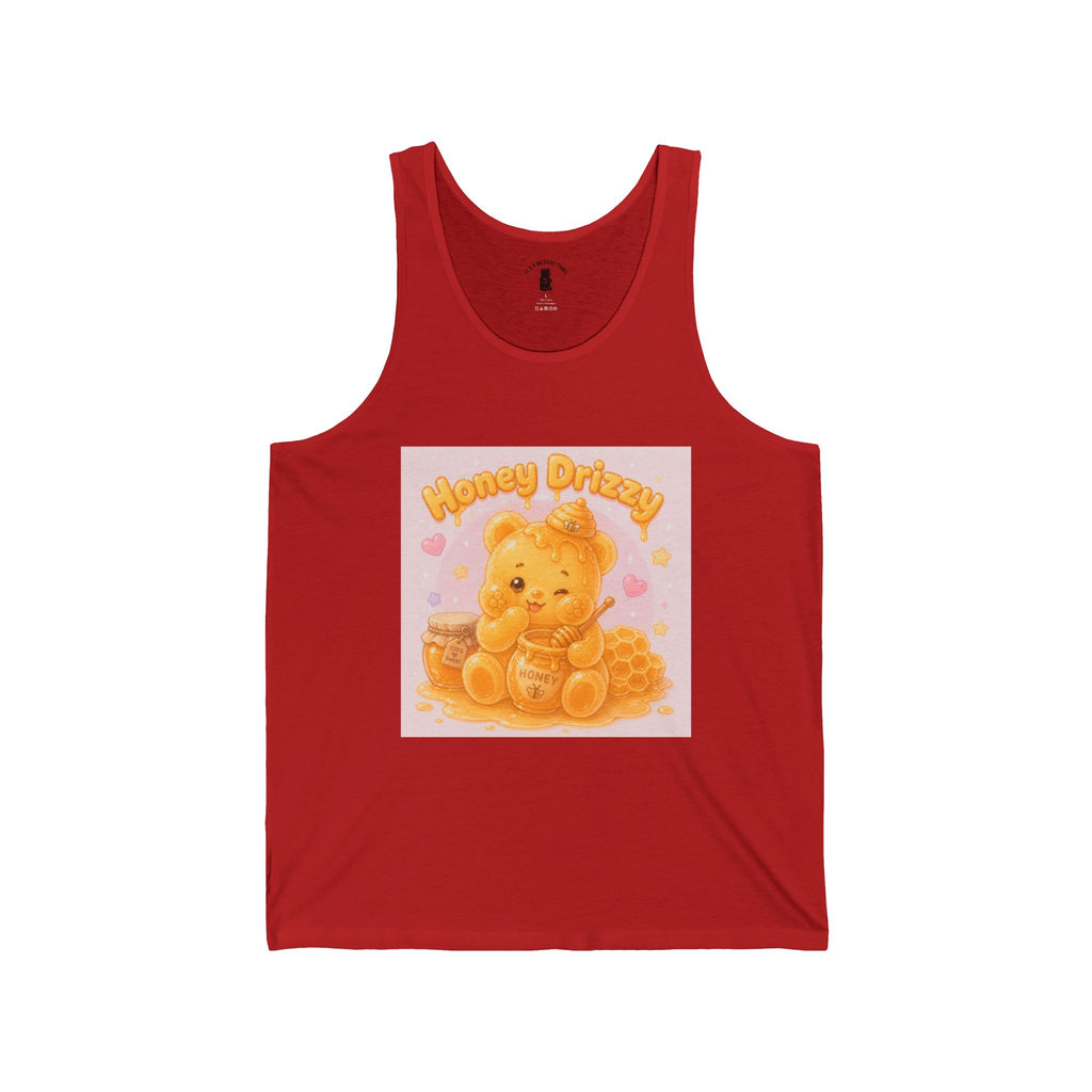 "Honey Drizzy" Golden yellow Gooey Gummy Bear — Cute Graphic Tank top