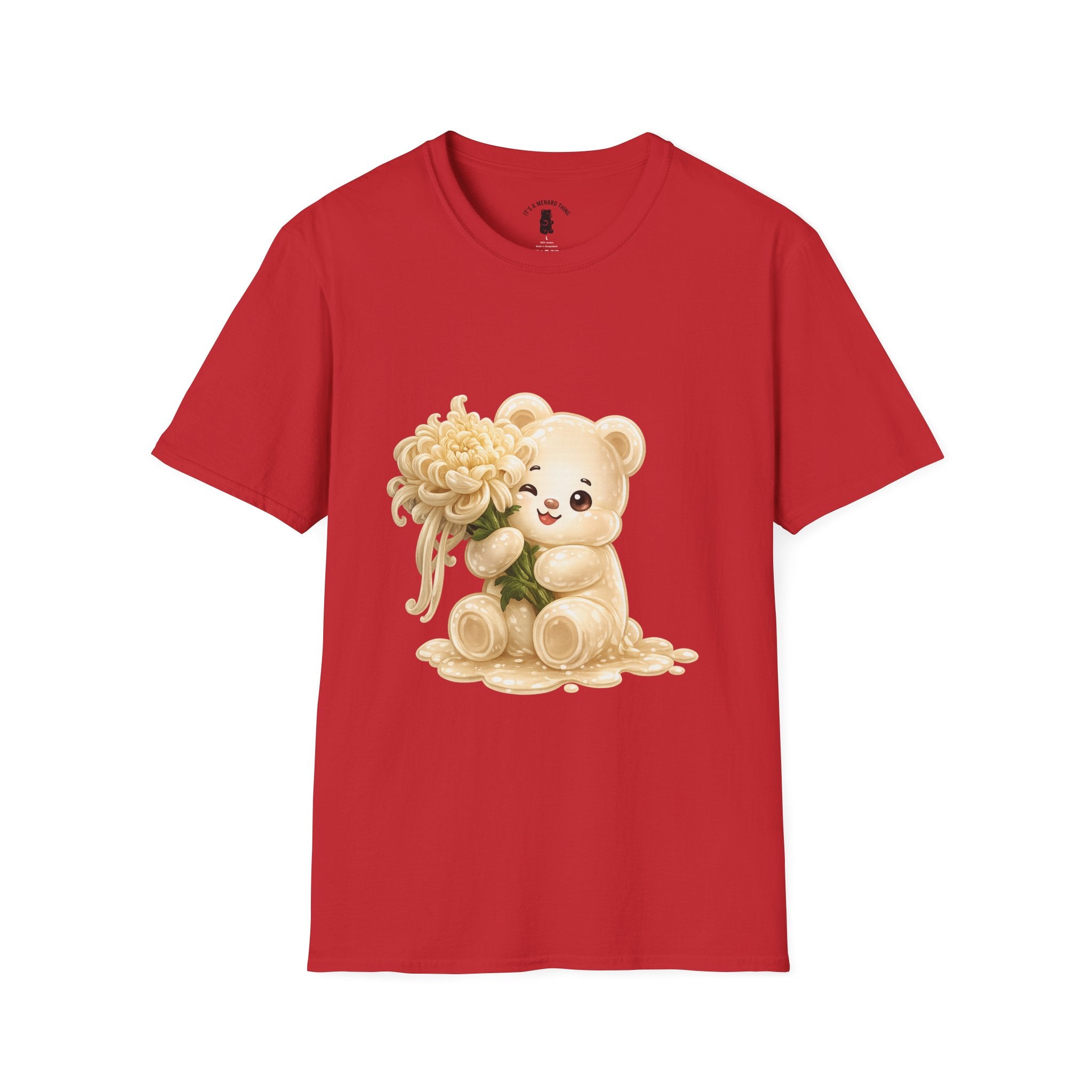 Chrysanthemum Special, Cream Oozy Bear Friend Special Flower Additon- Graphic Shirt