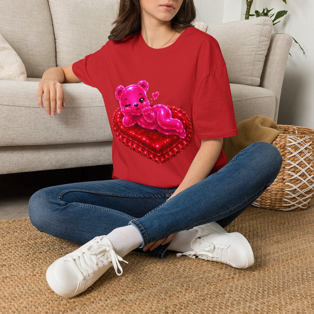 Valentines Addtion, Love me Long time Oozy Bear- Graphic Shirt (Adult Only)