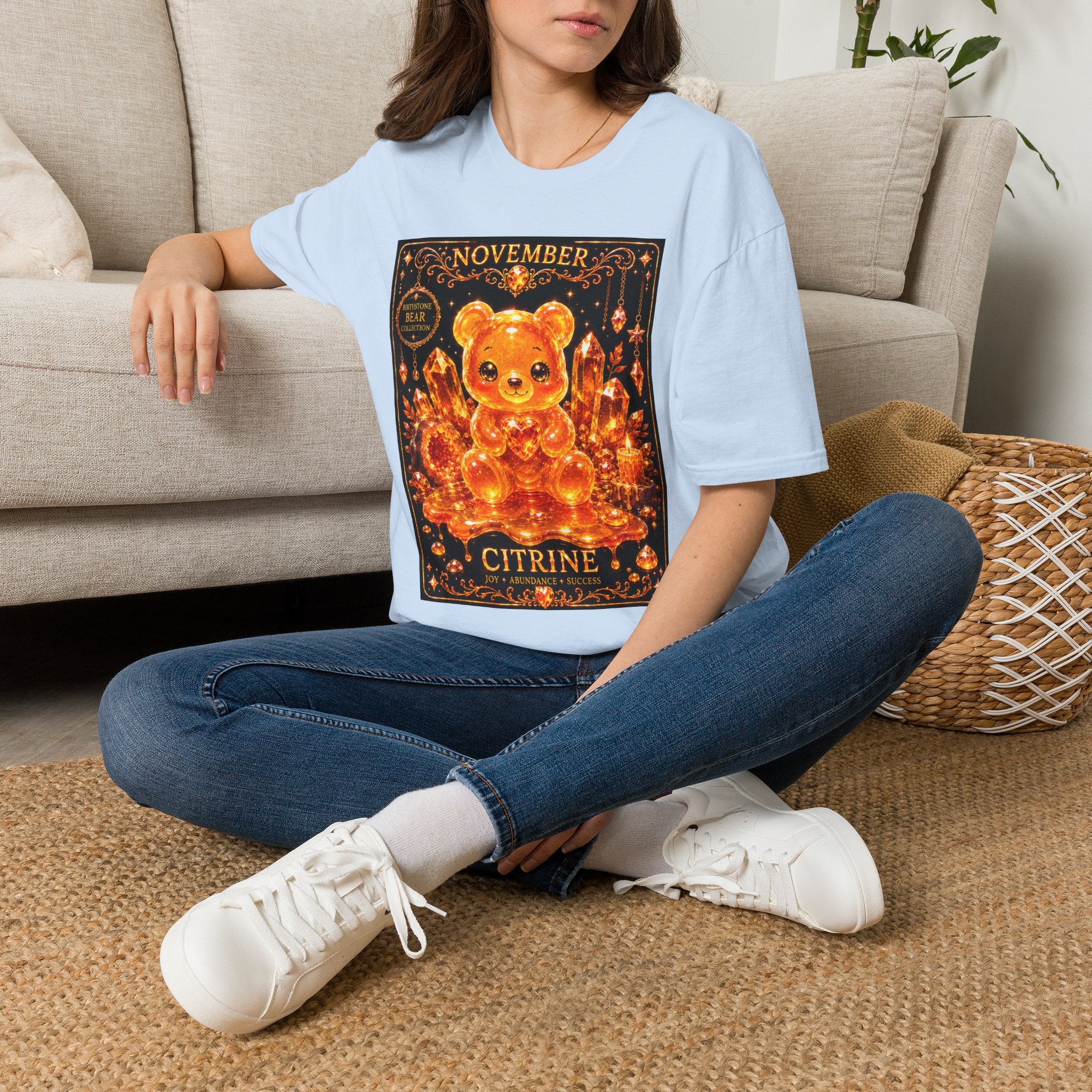 November, Citrine Birthstone Oozy Bear Special Addition- Graphic Shirt