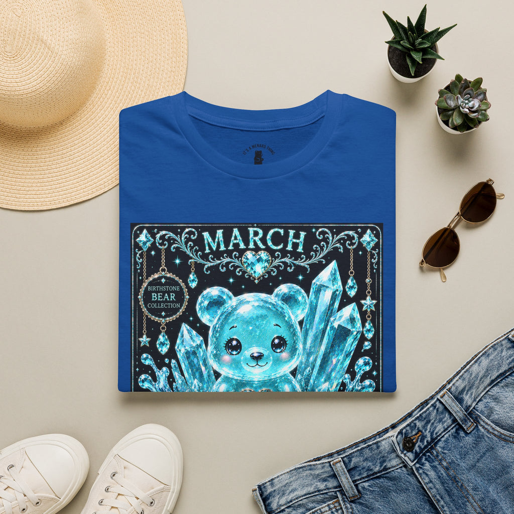 March, Aquamarine Birthstone Oozy Bear Gummy Special Addition- Graphic Shirt