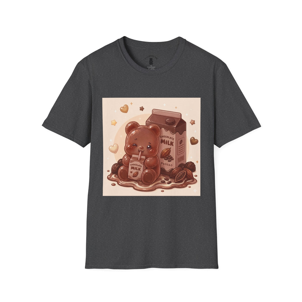 Cute Kawaii Gooey Gummy Milk Chocolate Milk Bear Cartoon Graphic T-Shirt