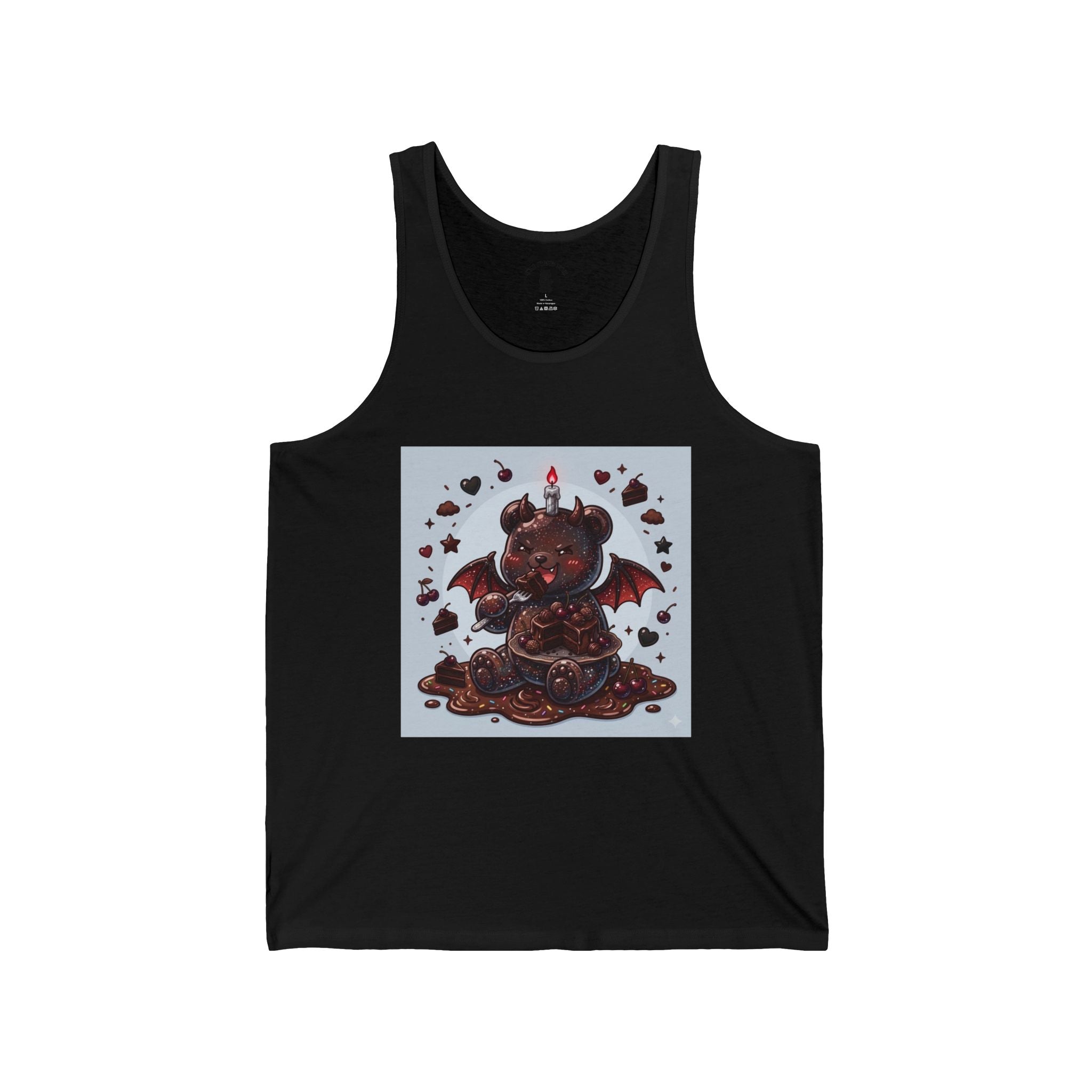 Devils Food Cake, Special Gooey Gummy Bear — Gothic Graphic Tank Top