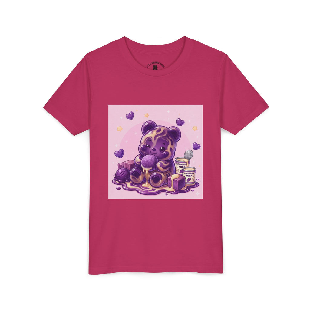 Ube & Condensed Milk Snack roll Gooey Gummy Bear Graphic Youth T-Shirt