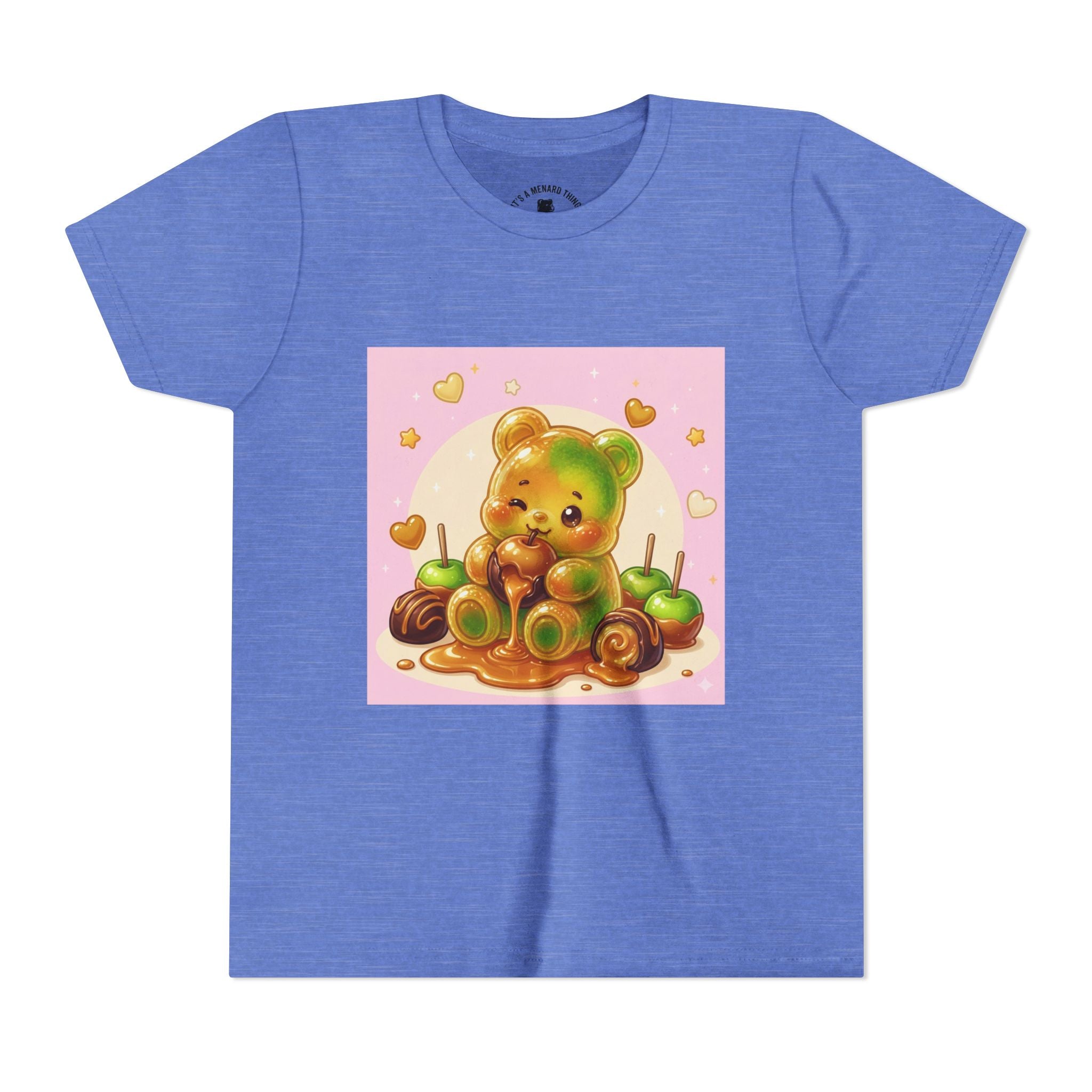 Caramel Apple Gooey Gummy Bear Graphic Kids T-Shirt