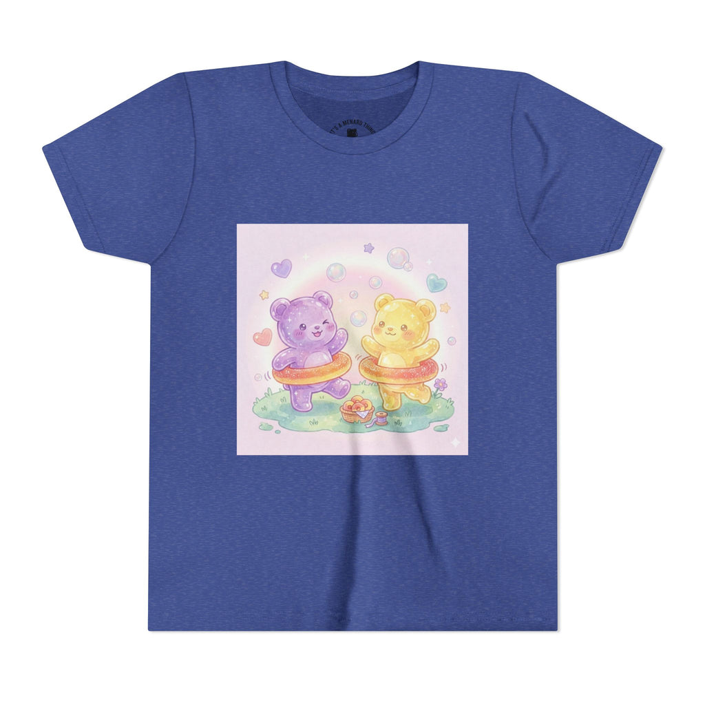 Friendship Peach ring Hula-Hoop Gooey Gummies- Graphic Kids T-Shirt